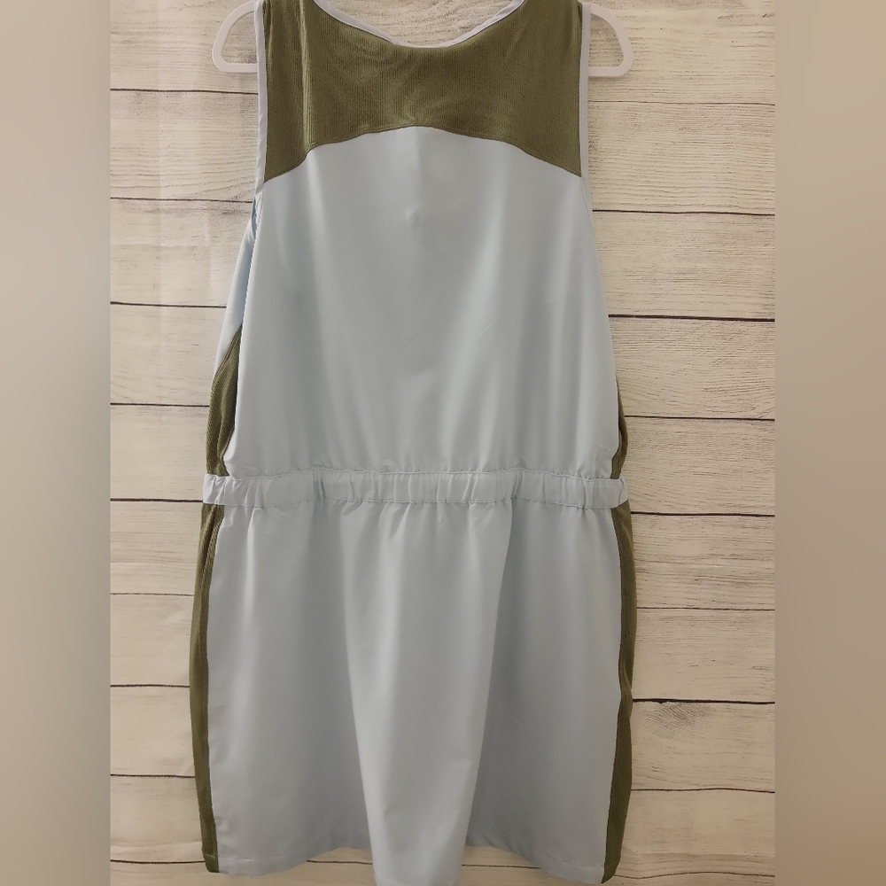 Laila Ali Traveler Tank Dress with Pockets XL Blue Olive - Picture 5 of 16